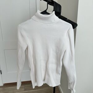 Lauren Ralph Lauren White Turtleneck Sweater